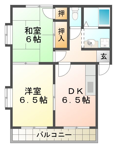 カーサ西須磨の間取り