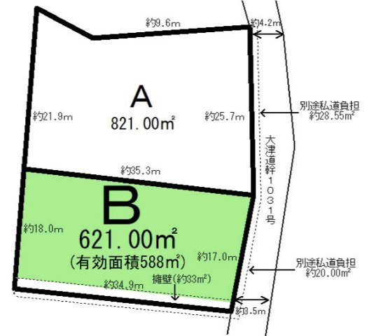 【土地図】 | 大津市皇子が丘1丁目　分譲地