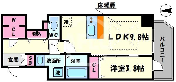 プレサンス松屋町グレースの間取り|プレサンス松屋町グレース　間取り