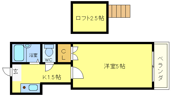 ウエストパレス１の間取り