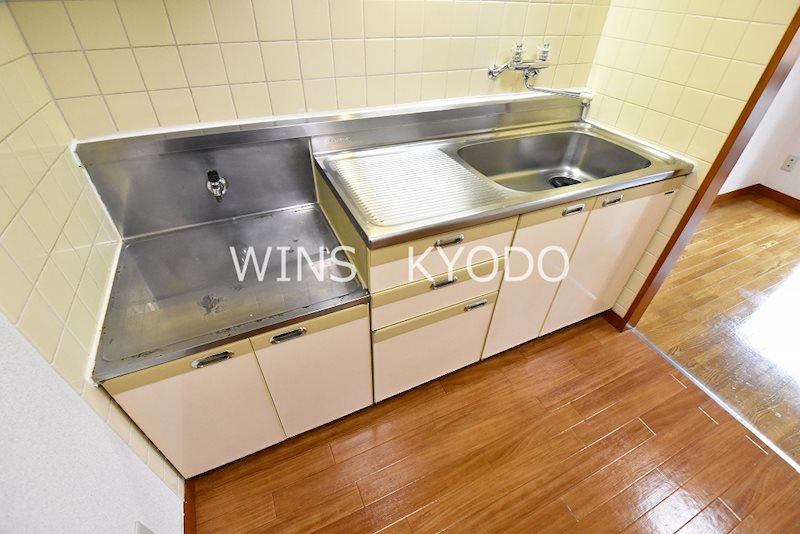 世田谷区経堂５丁目の賃貸マンションのキッチン