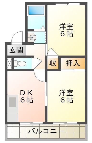 昭郷ツインハイツの間取り