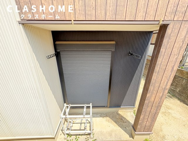 半城土中町戸建借家　A棟のバルコニー