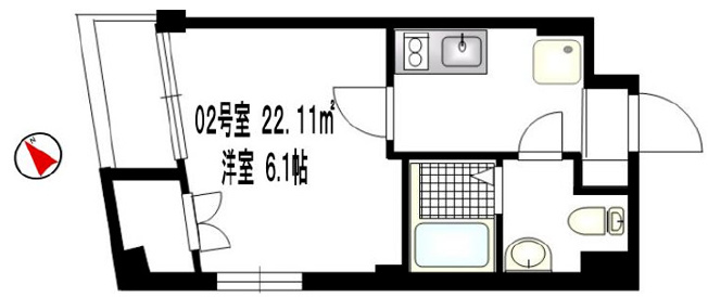 【間取り】 | b'CASA蒲田
