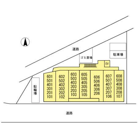 セレース川崎大師の区画図