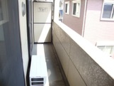 熊本市西区蓮台寺５丁目のアパートのバルコニー
