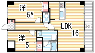 【間取り】 | グランドール福川Ⅱ