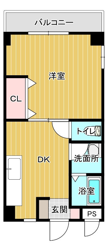 コーポ二三大三の間取り
