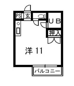ユニテック東海大前Ⅰの間取り
