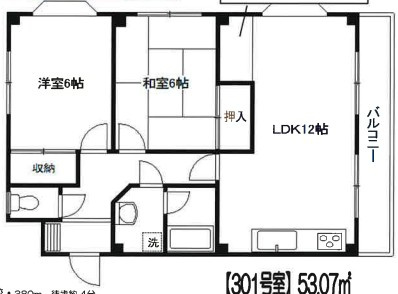 シャルム小岩の間取り