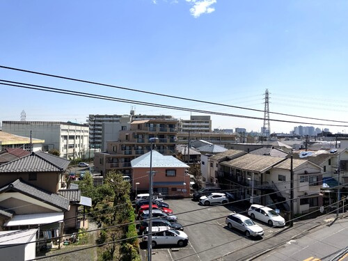 ハイホーム川崎平間ＪＰの展望|眺望：バルコニーからの眺望 ※2025年4月撮影     （2025年4月撮影）
