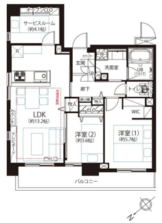 【間取り】 |  クリオ三ノ輪壱番館 | 間取り図です