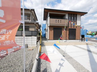 【周辺】 | 甲府市宮原 オール電化新築 全2棟 1号棟 南東角 車並3台 | 敷地西側境界