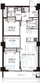 マンション和泉苑の間取り