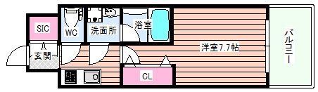 【間取り】 | スプランディッド三国Ⅰ