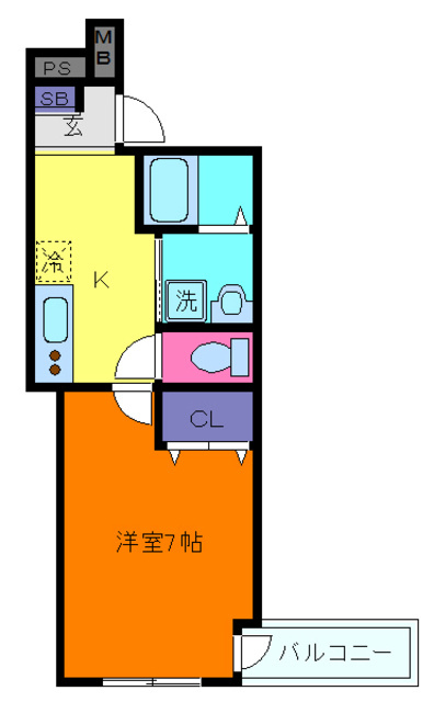 フジパレス灘Ⅰ番館の間取り