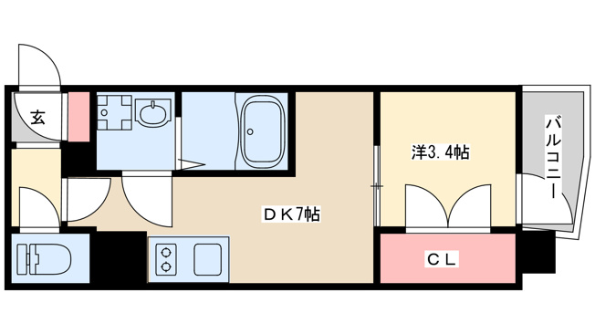 【間取り】 | エスリードレジデンス大阪福島フロント