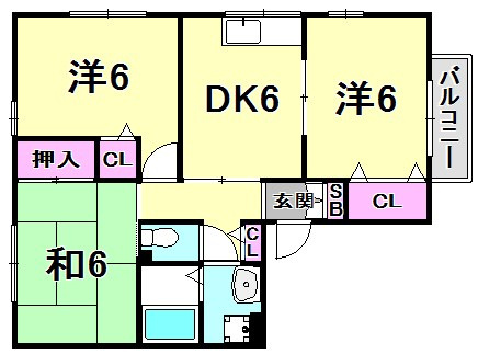 リヴィエールなかつかの間取り