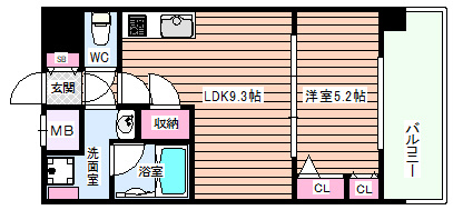 【間取り】 | スプランディッド三国Ⅰ