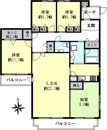エトワールコート西神中央9番館の間取り