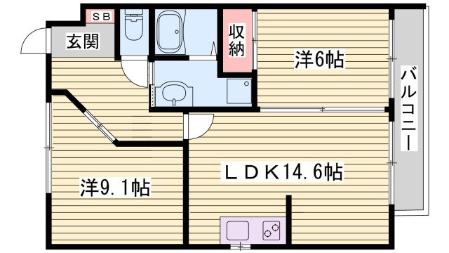 ル・マンド三宅の間取り