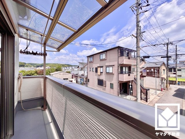 伏見区向島吹田河原町のバルコニー