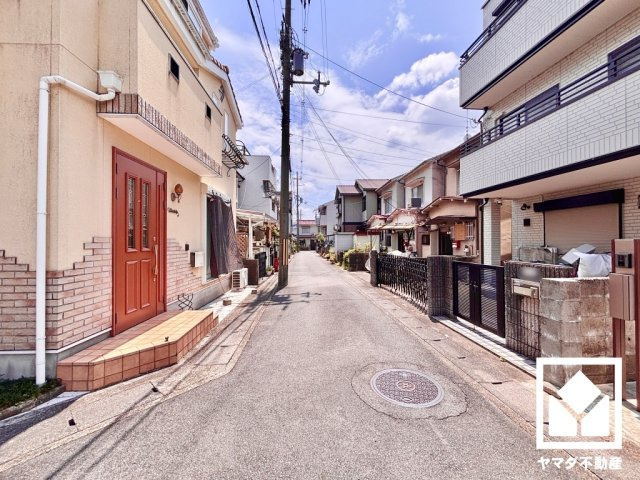 伏見区向島吹田河原町の前面道路含む現地写真