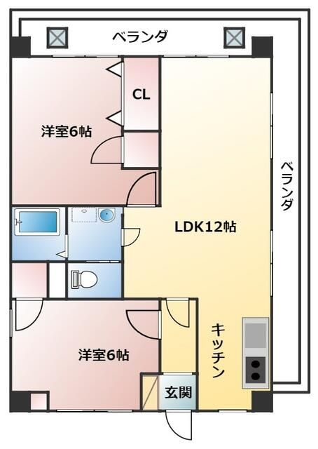 にしきビルの間取り