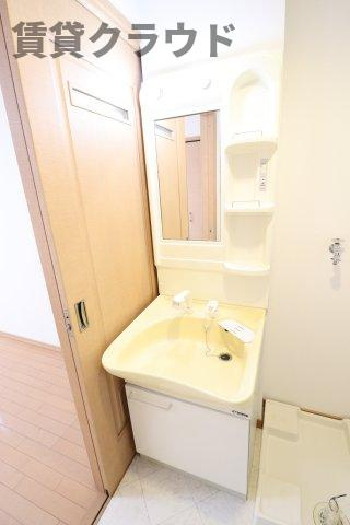 ユイマール末広の洗面所|朝の身支度に欠かせない独立洗面台♪
