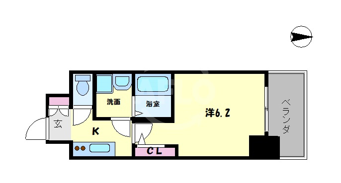 エスプレイス大阪城SOUTHの間取り|エスプレイス大阪城SOUTH　間取り