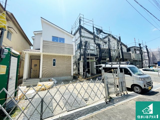 尼崎市東園田町　新築一戸建ての外観|現在の進捗状況です！順調に作業進行中、完成が待ち遠しいです！詳細の間取り等、お気軽にお問い合わせください！