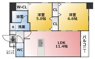 【間取り】 | ベルルージュ名駅西