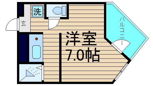 アーク上町台Ⅱ番館の間取り