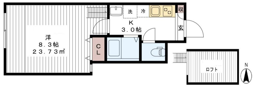 AJ新小岩SouthⅠの間取り