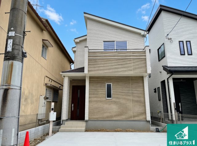 ■尼崎市東園田町　新築一戸建ての外観|お客様に長く安心して住んでいだだける事にこだわった家づくり！住んでからのアフターサービスにもしっかりと取り組んでいます！