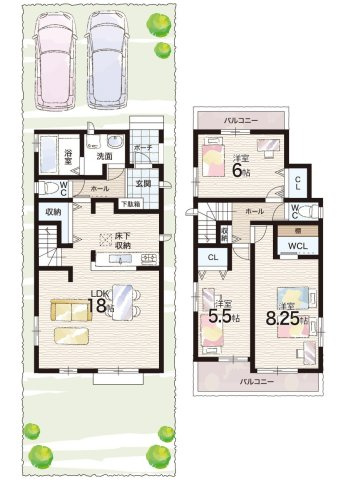 ■尼崎市東園田町　新築一戸建ての間取り|C号地