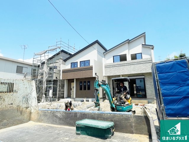 尼崎市東園田町　新築一戸建ての外観|現在建築中！落ち着いた街並みで新生活を始めることが出来そう！周辺の物件も併せてご紹介させて頂きます！