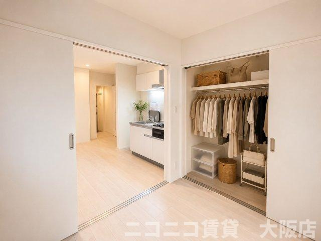 大阪市港区八幡屋３丁目のアパートの収納