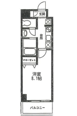 カーサ松戸の間取り
