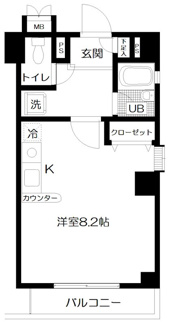 【間取り】 | クラウディア錦　弐番館 | 間取りです。