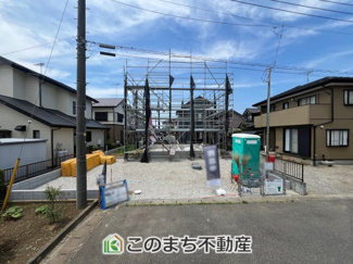 【外観】 | 下妻市加養第1　 | 建築中現地写真（同社施工完成物件・モデルハウスがご見学いただけます）