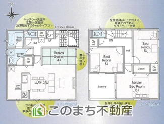 【間取り】 | 下妻市加養第1　 | 全部屋南向きで明るい室内が特徴