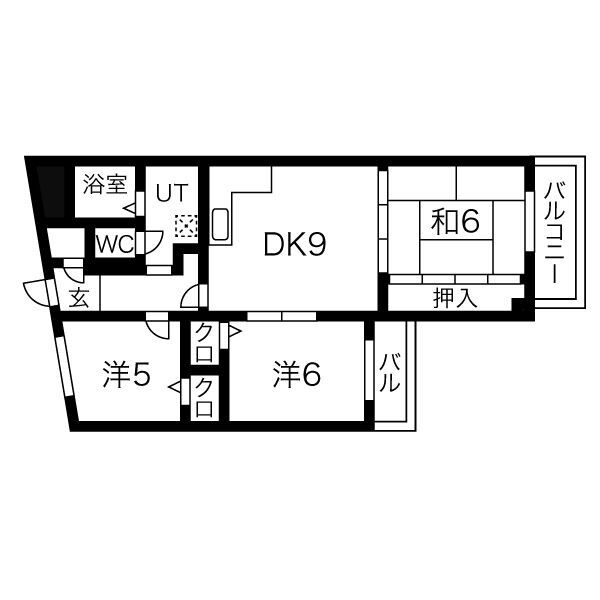 ベルトピア塩屋Ⅰの間取り