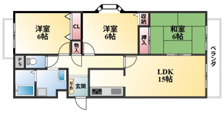 【間取り】 | 桜塚ハイツ