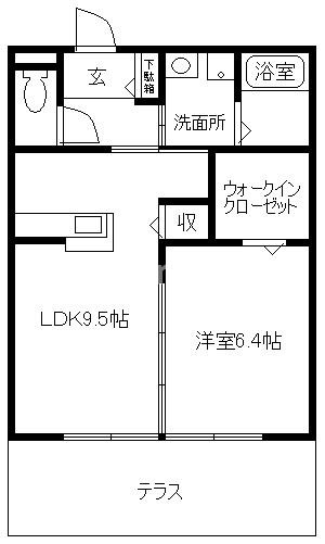ラポール浜の宮の間取り