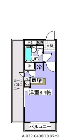 ローズガーデンＡ３２番館(A-032)の間取り