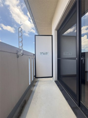 熊本市中央区坪井１丁目の賃貸マンションのバルコニー