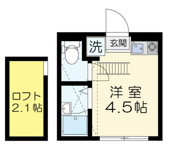 マーベラス国分寺東恋ヶ窪Ⅱの間取り