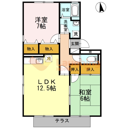 グランドール国分の間取り