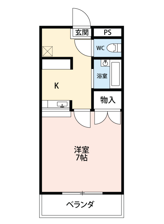 ルック中町　　刈谷市の賃貸ならクラスホーム刈谷店の間取り|同物件の別部屋になります。